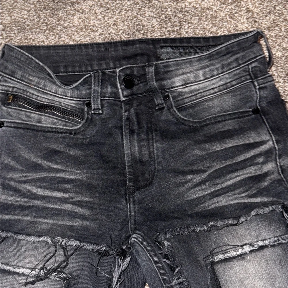 Men's Edgy Black Skinny Jeans